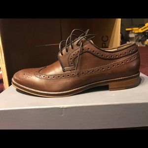 Johnston & Murphy Conrad Wingtip Mahogany Calfskin